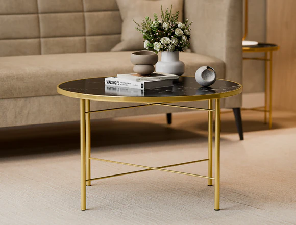 NoirMarble Round Center Table